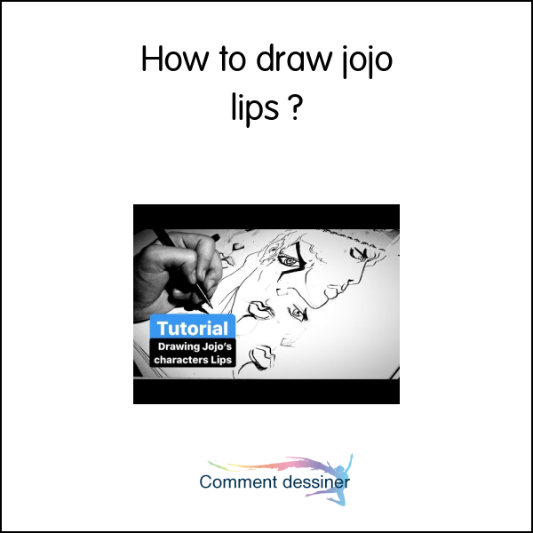 How to draw jojo lips
